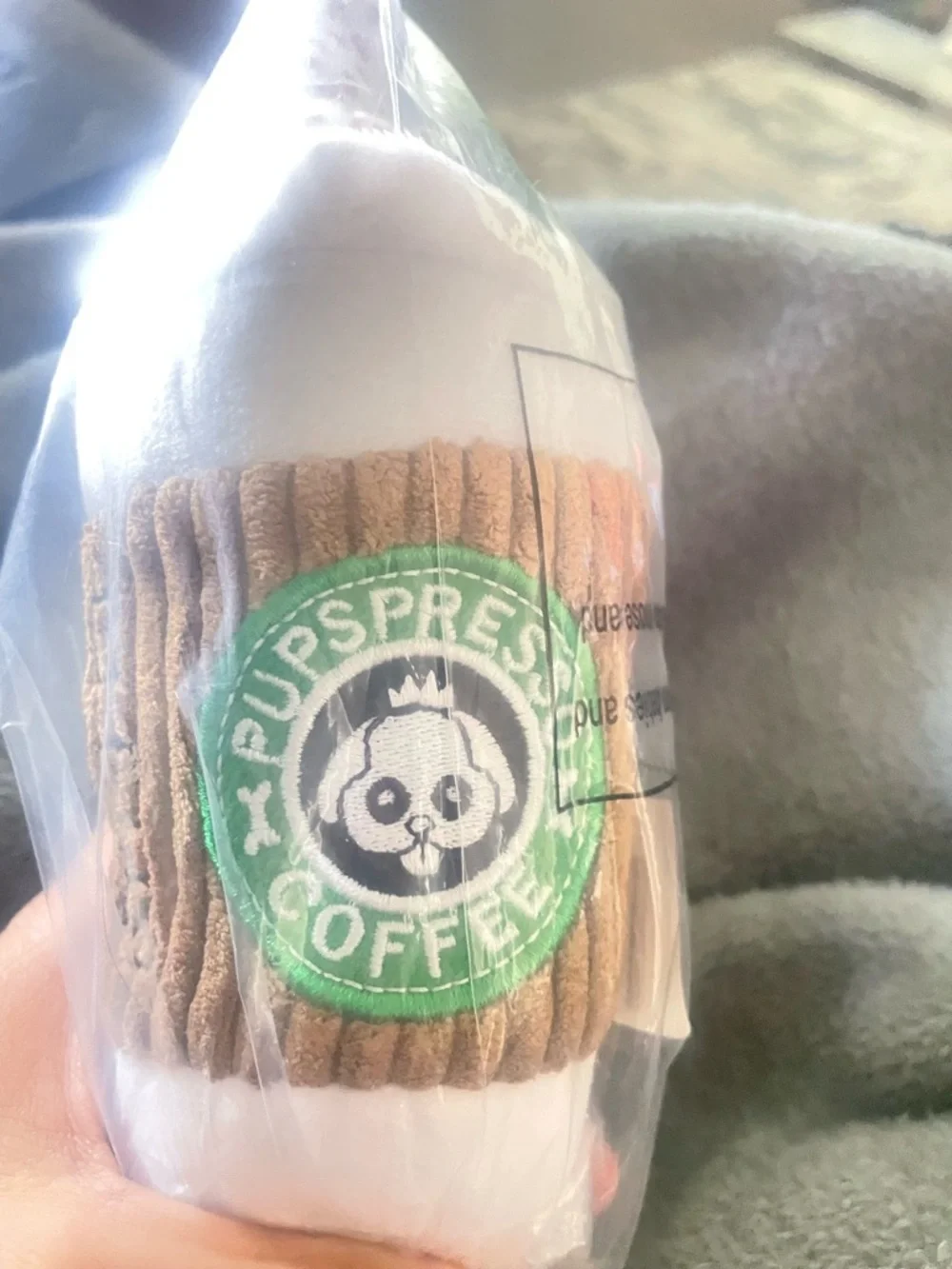 Pupsresso Coffee Plush Toy Set - Cream & Tan Coffee Cup Plushies 6 pc bundle